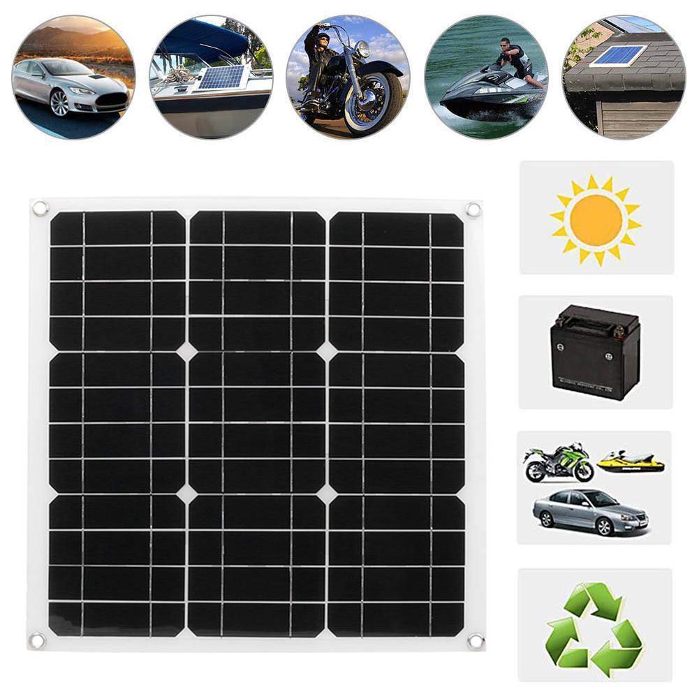 30W 18V Monocrystalline Silicon Flexible Solar Panel