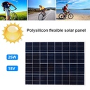 25W 18V Polysilicon Flexible Solar Panel