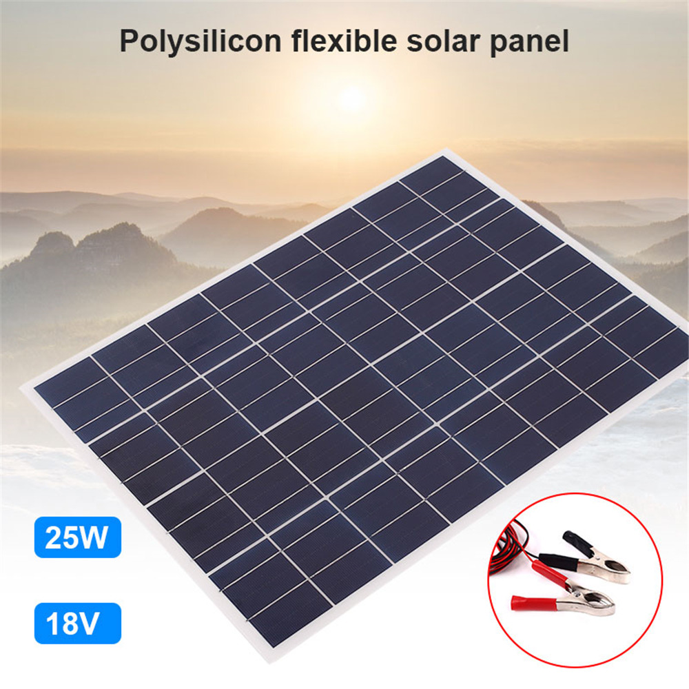 25W 18V Polysilicon Flexible Solar Panel