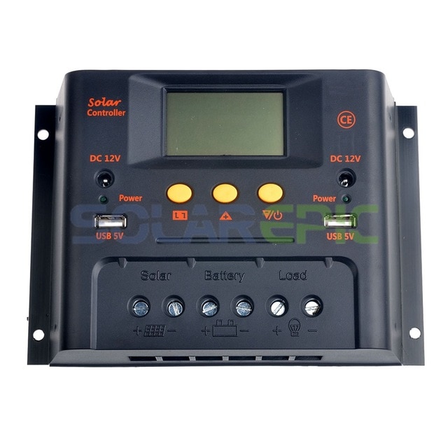 40A 12V/24V Solar Charge Controller with USB Output