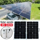 40W 18V Monocrystalline Folding Solar Panel Battery Charger