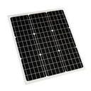 50W 18V Monocrystalline Glass Solar Panel Battery Charger