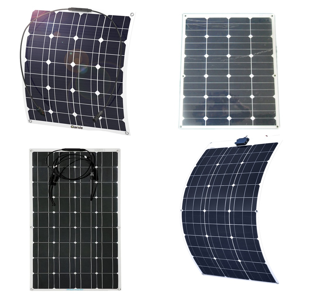 50W 60W 80W 100W 18V Monocrystalline Flexible Solar Panel