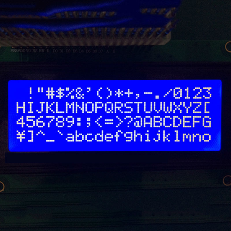 1604 Character LCD Display Module with Blue Backlight Color