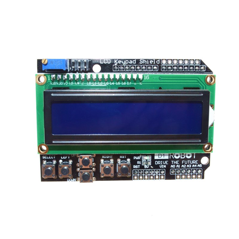 1602 Character LCD Input / Output Expansion Board / LCD Keypad Shield