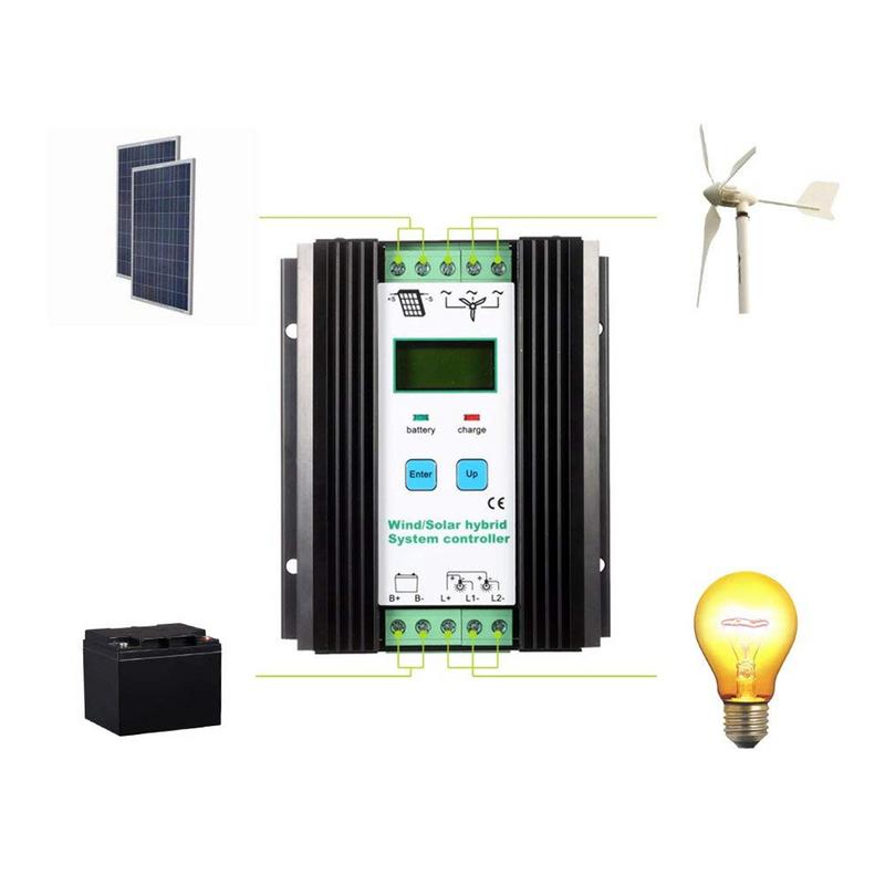 80A 12V/24V 1200W Solar Wind Hybrid Controller