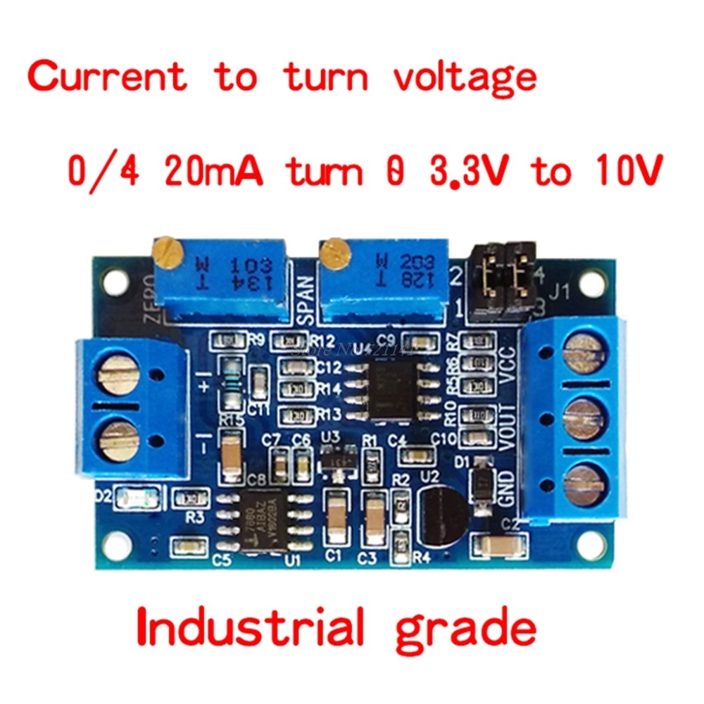 0/4-20mA To 0-3.3V/5V/10V Current to Voltage Module