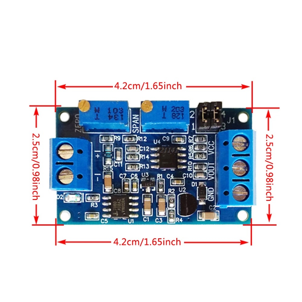 0/4-20mA To 0-3.3V/5V/10V Current to Voltage Module