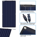 100W 16V Monocrystalline Flexible Solar Panel Battery Charger