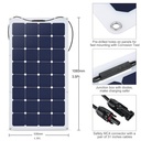 100W 18V Flexible Solar Panel Battery Charger