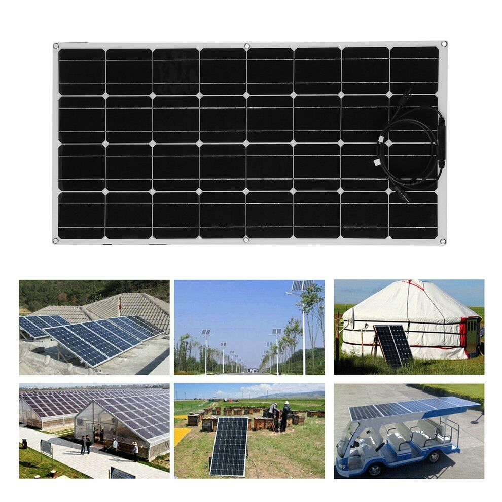 100W 19.8V Monocrystalline Flexible Solar Panel