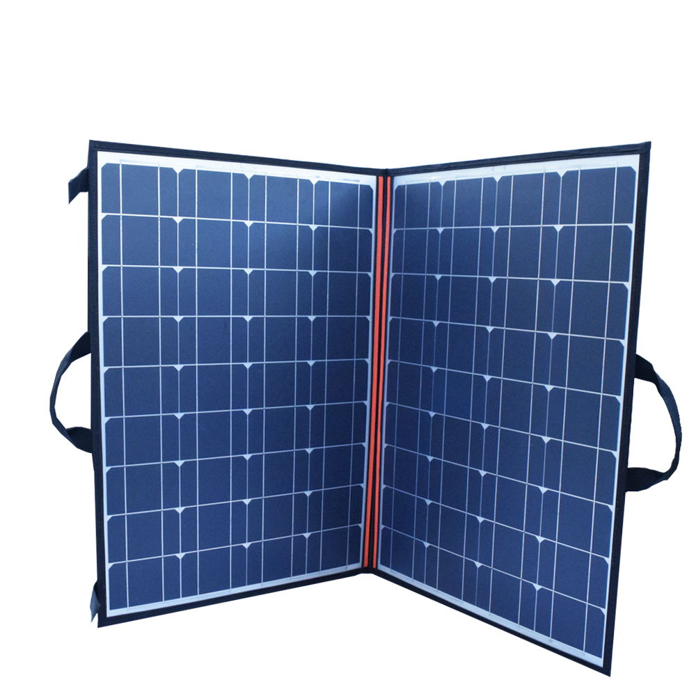 110W 18V Monocrystalline Folding Solar Panel Battery Charger