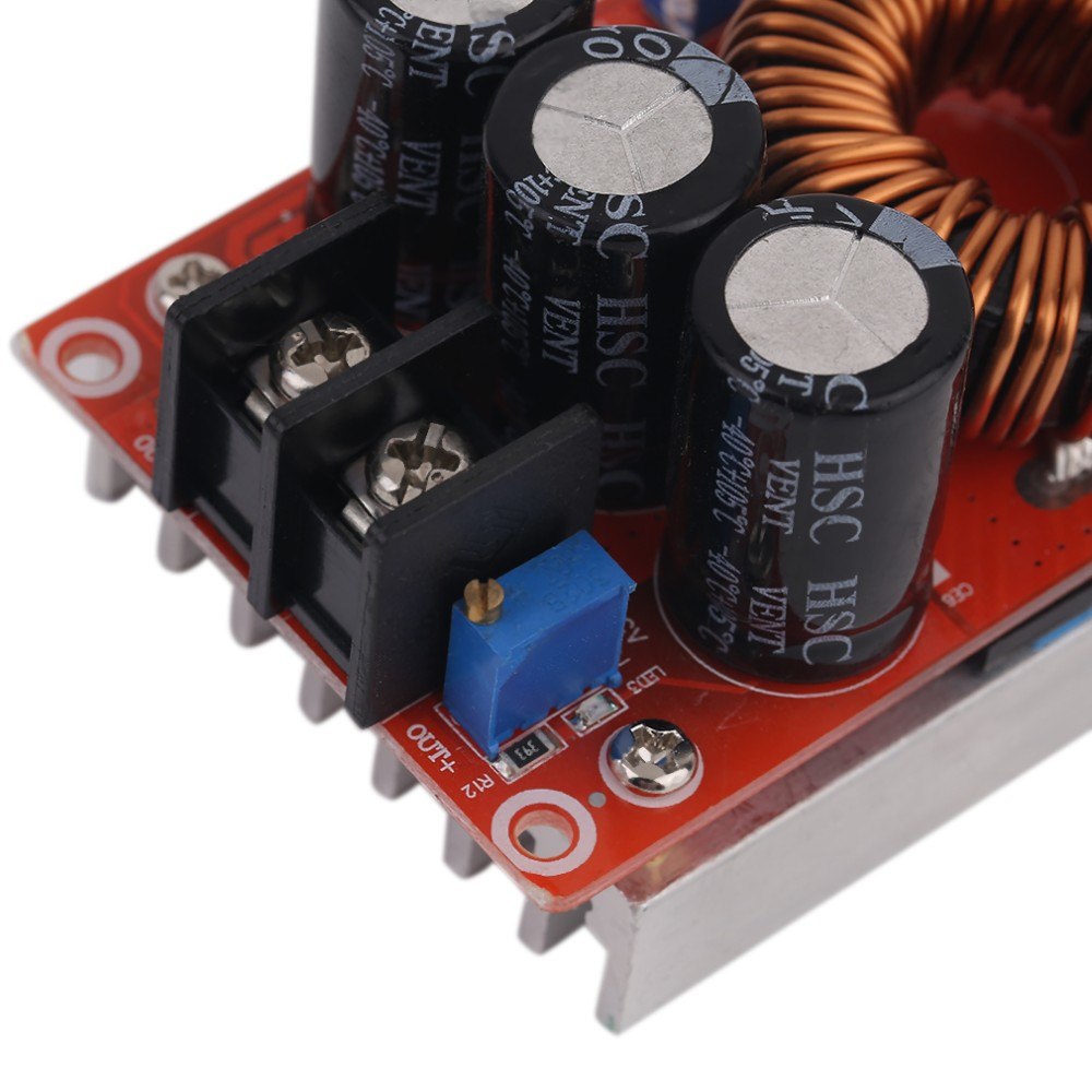 1200W DC-DC Boost Converter Power Supply Module With Large Heat Sink Design