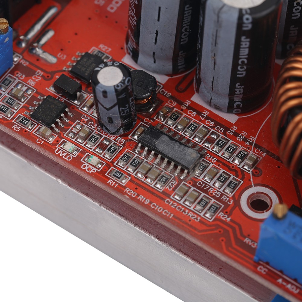 1200W DC-DC Boost Converter Power Supply Module With Large Heat Sink Design