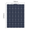 140W 18V Monocrystalline Flexible Solar Panel Battery Charger