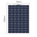 140W 18V Monocrystalline Flexible Solar Panel Battery Charger