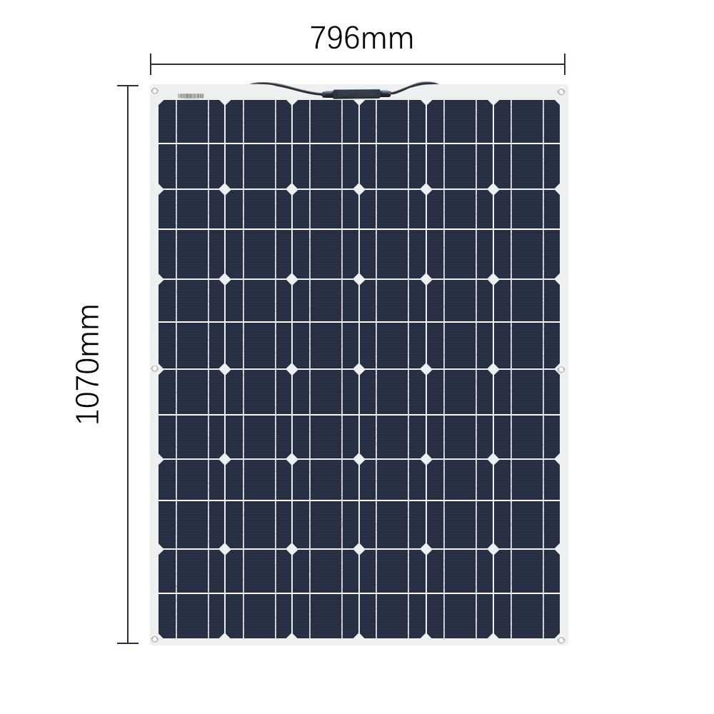 140W 18V Monocrystalline Solar Panel+20A PWM Controller for Car Home RV Yatch Battery Charger