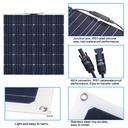 160W 12V Monocrystalline Flexible Solar Panel Battery Charger