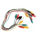 10pcs 50CM Colorful Crocodile Clips Cable Double-ended Jumper Test Leads Wire Electronics Connecting Wire Test Alligator Clips