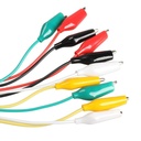 10pcs 50CM Colorful Crocodile Clips Cable Double-ended Jumper Test Leads Wire Electronics Connecting Wire Test Alligator Clips