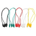 10pcs 50CM Colorful Crocodile Clips Cable Double-ended Jumper Test Leads Wire Electronics Connecting Wire Test Alligator Clips