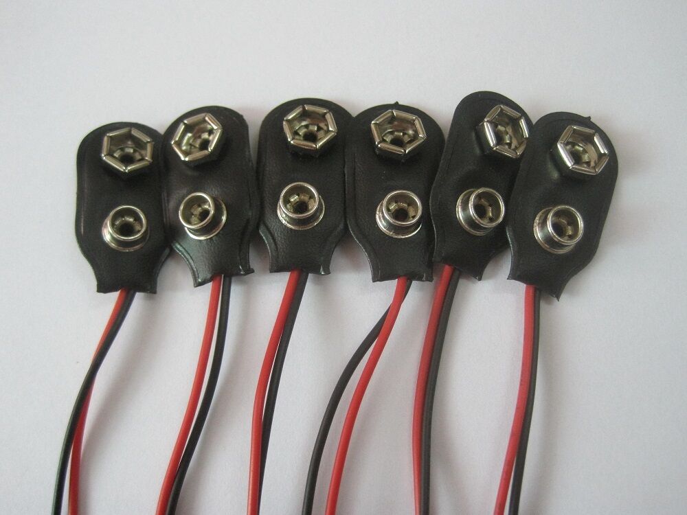 9V Battery Snap Clip Connector With Wire BS-EC RoHS COMF
