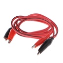 1meter Double Red and Black Clips Crocodile Cable Alligator Jumper Wire Test Leads