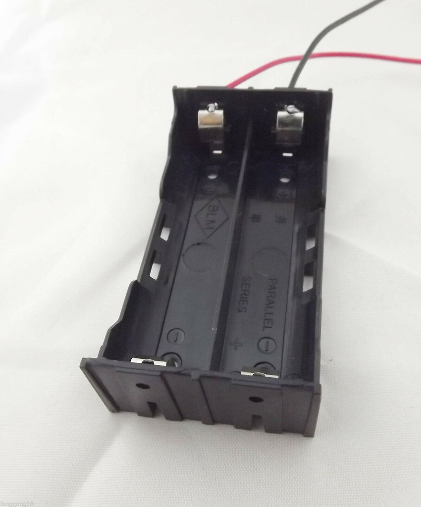 Hold Two Li-ion 18650 Series Battery Holder Case 7.4V With 2 Lead Wire