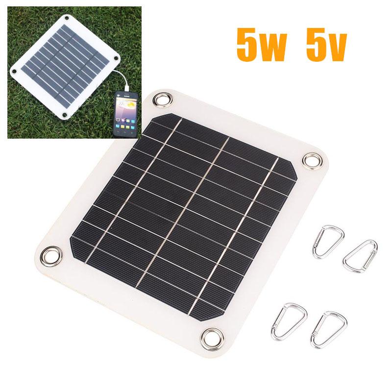 5W 5V Monocrystalline Solar Panel Cell Battery Charger