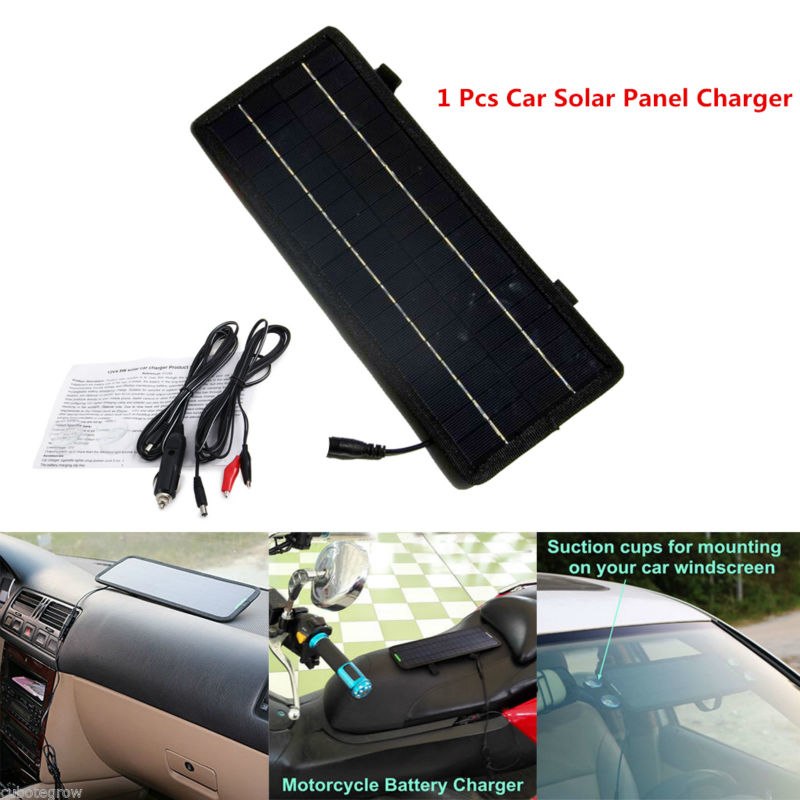 4.5W 12V Monocrystalline Solar Panel Cell Battery Charger