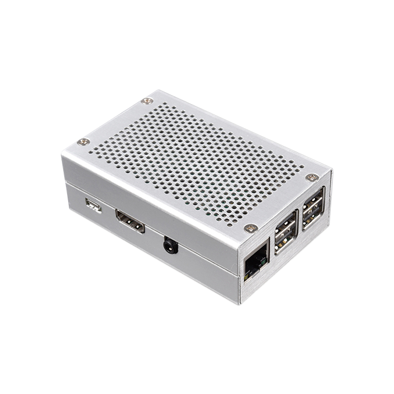 Aluminum Alloy Cover Case Metal Enclosure For Raspberry Pi 3 Model B Pi 2 B / B+