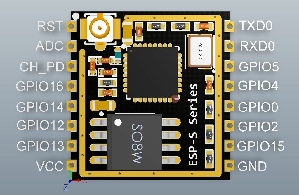 ESP8266 ESP-07S Serial to WIFI Transceiver Wireless Module LWIP AP+STA