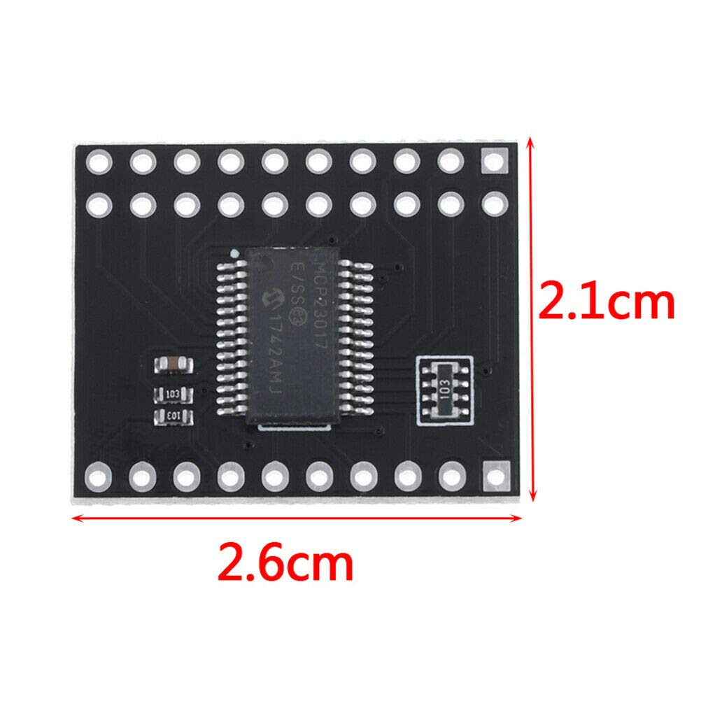 MCP23017 Bidirectional 16-Bit I/O Expander with I2C IIC Serial Interface Module