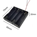 18650 Battery Storage Box Case 1 2 3 4 Slot Way DIY Batteries Clip Holder Container With Wire Lead Pin