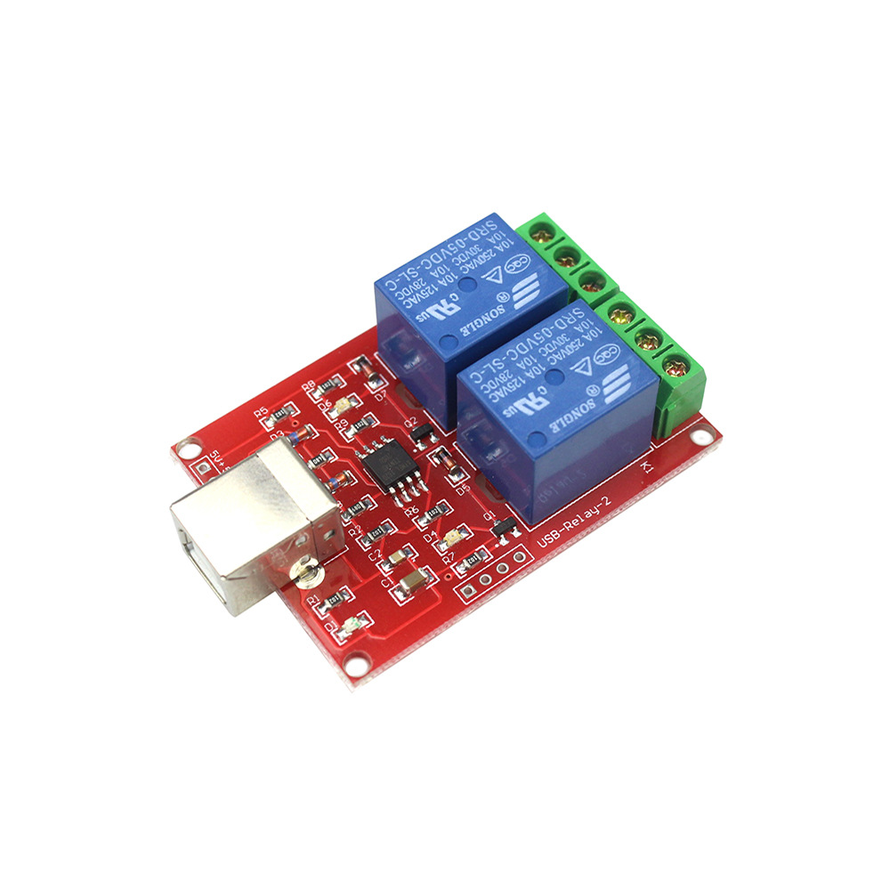 5V USB Relay 2 Channel Programmable Computer Control For Smart Home