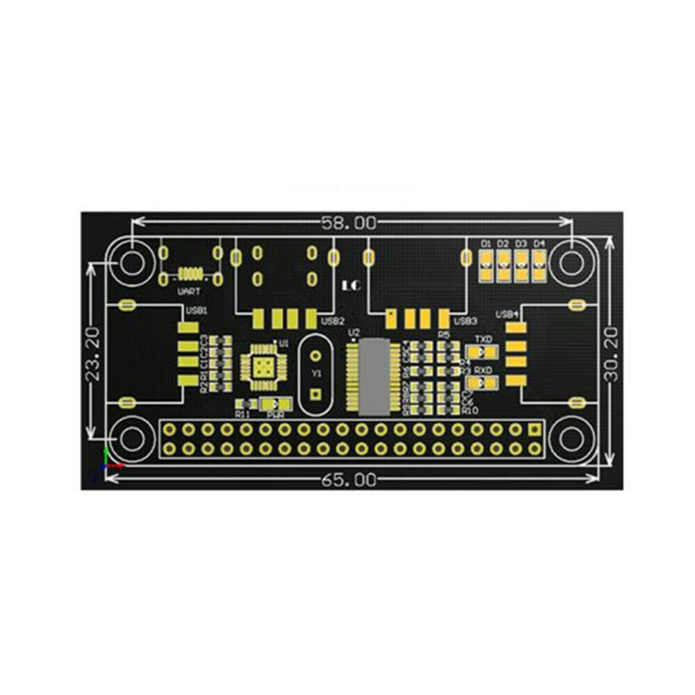 Raspberry Pi 4 Port USB Hub Expansion Board UART Raspberry Zero/Zero W/3B+