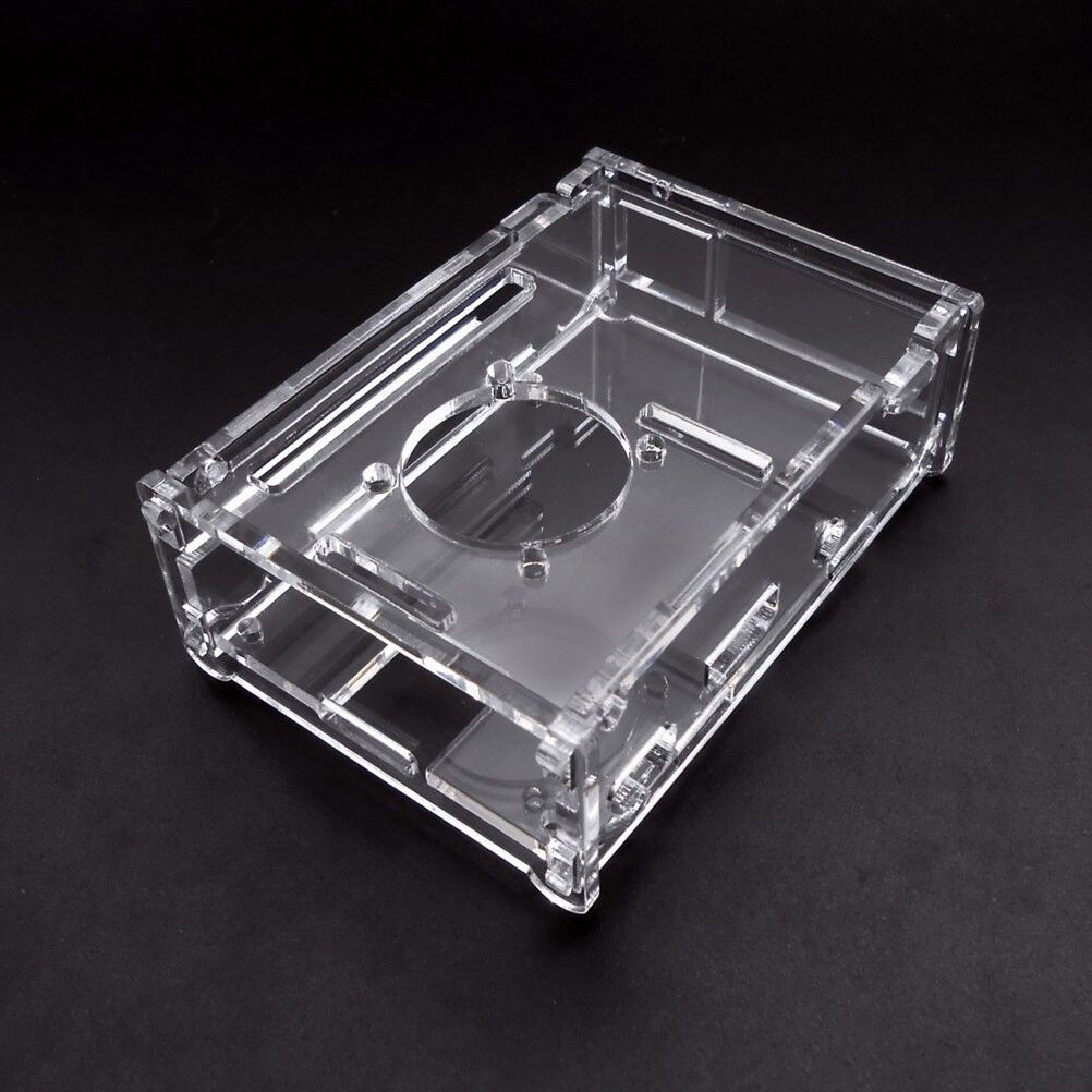 Transparent Case With Fan for Raspberry Pi Pi 2B/3B/3B+