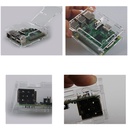 Transparent Case With Fan for Raspberry Pi Pi 2B/3B/3B+