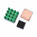 Aluminum Heat Sink w/ Copper 3Pcs Cooling Sinks for Raspberry Pi 3/2 Model B/B+