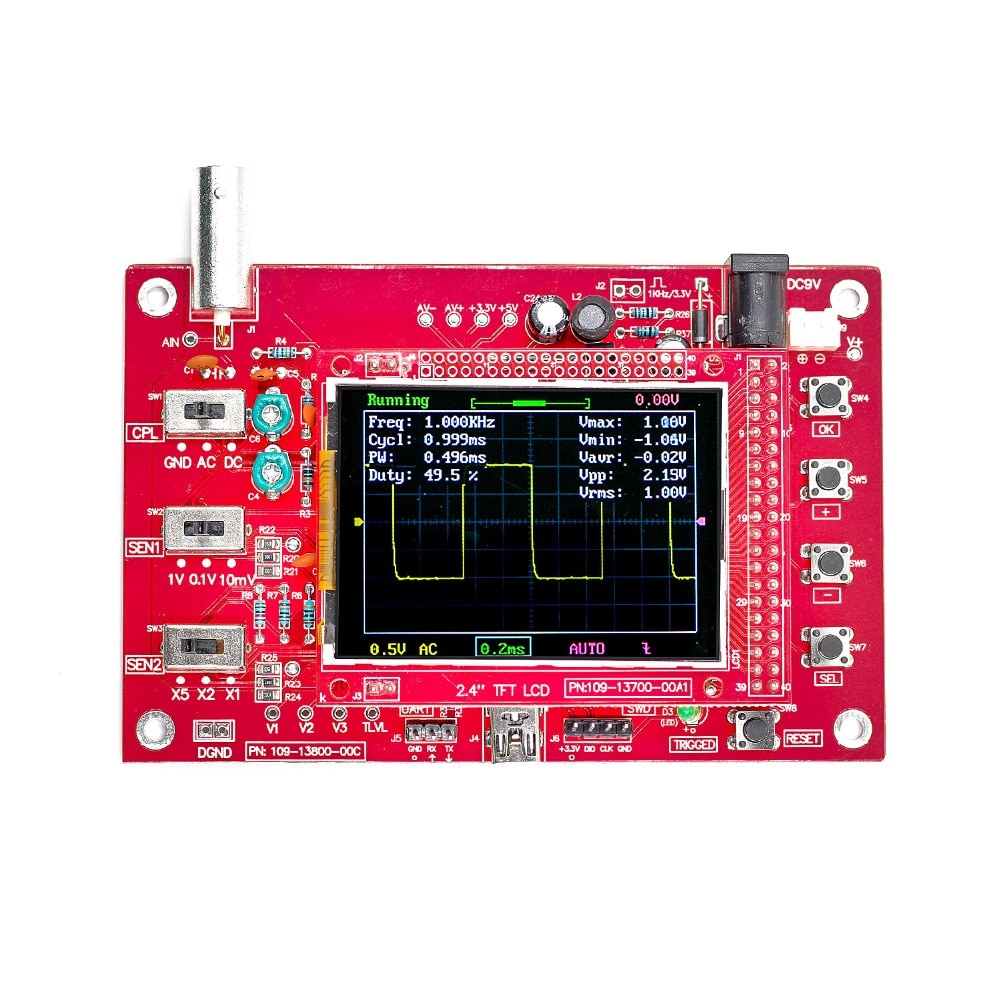 DSO FNIRSI-138 1MS Sampling Rate 2.4" TFT Digital Oscilloscope with Probe