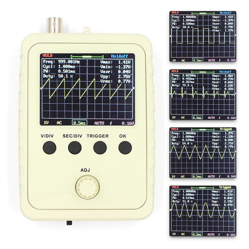 DSO FNIRSI-150 0-200KHz Analog Bandwidth 1MS Sampling Rate Digital Oscilloscope with P6020 Standard Probe