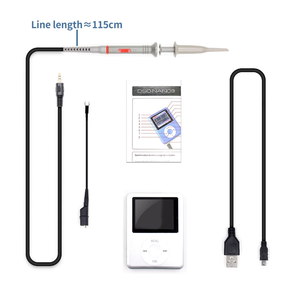 DSO168 20MHz Analog Bandwidth 50MS Sampling Rate Mini Digital Oscilloscope