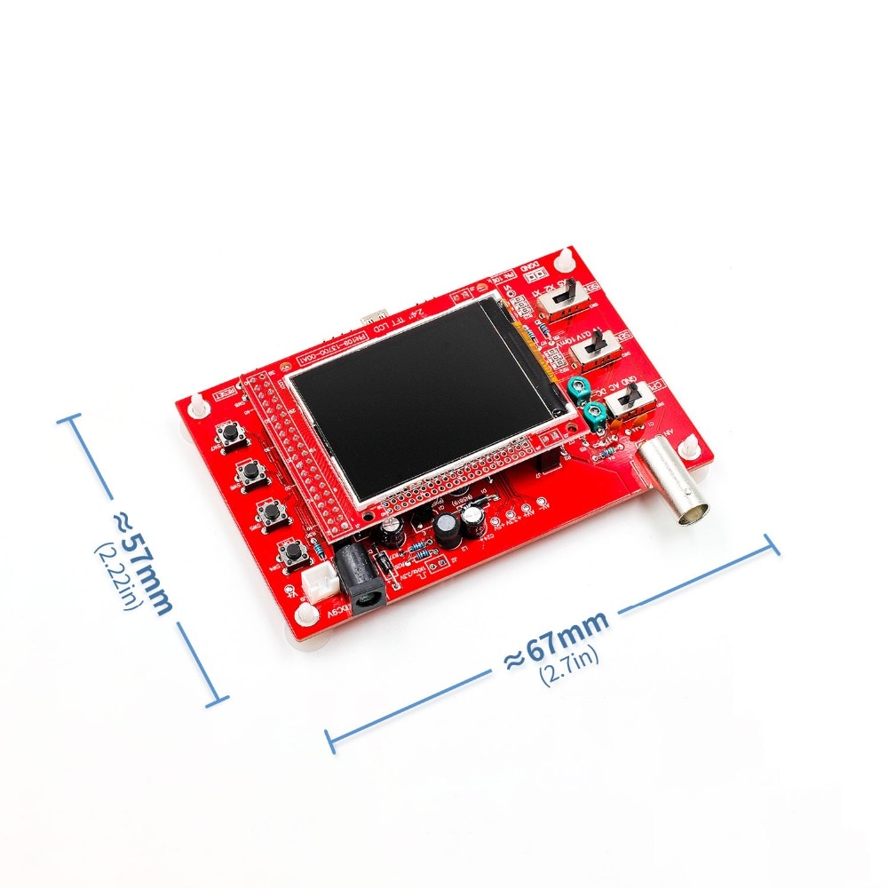FNIRSI-138 2.4" TFT Handheld Mini Digital Oscilloscope Kit + DIY Acrylic Shell