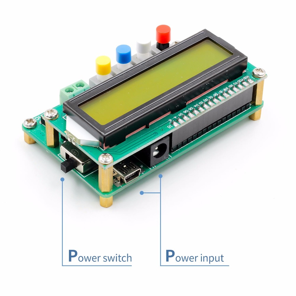 LC100-A 1pF-100mF 1uH-100H Digital LCD Capacitance Meter Inductance Tester + Test Clip