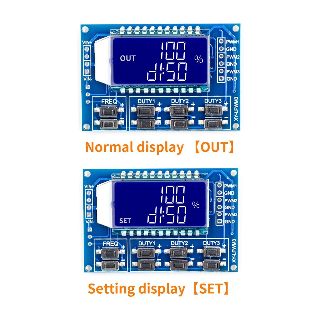 Liquid Crystal Display PWM Module 1Hz-150Khz 3.3V-30V Signal Generator