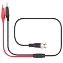 P1011 BNC Q9 Male Plug to Dual Alligator Clip Oscilloscope Test Probe Lead Cable