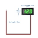 0.56'' DC5V to 120V Digital Voltage Meter for 12V 24V 96V Electromobile Motorcycle