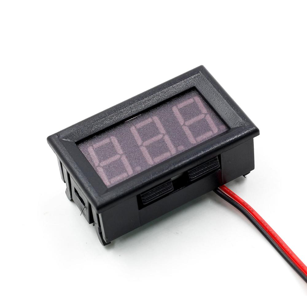 0.56'' DC5V to 120V Digital Voltage Meter for 12V 24V 96V Electromobile Motorcycle