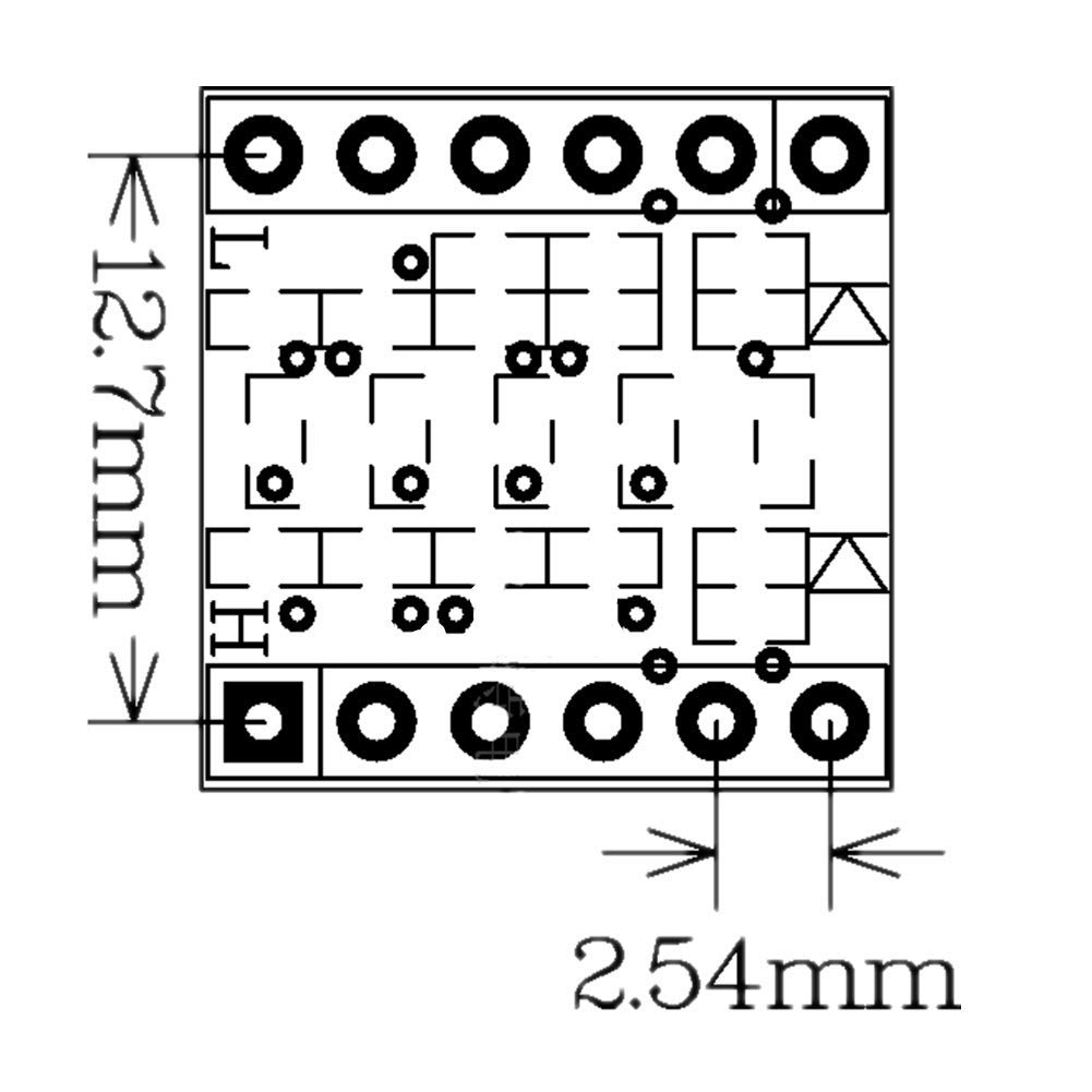 5V~3.3V 4 Channel IIC I2C Logic Level Converter Bi-Directional Module