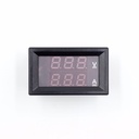 DC100V 10A 0.28" Blue Red Dual LED Display Mini Digital Voltage Meter